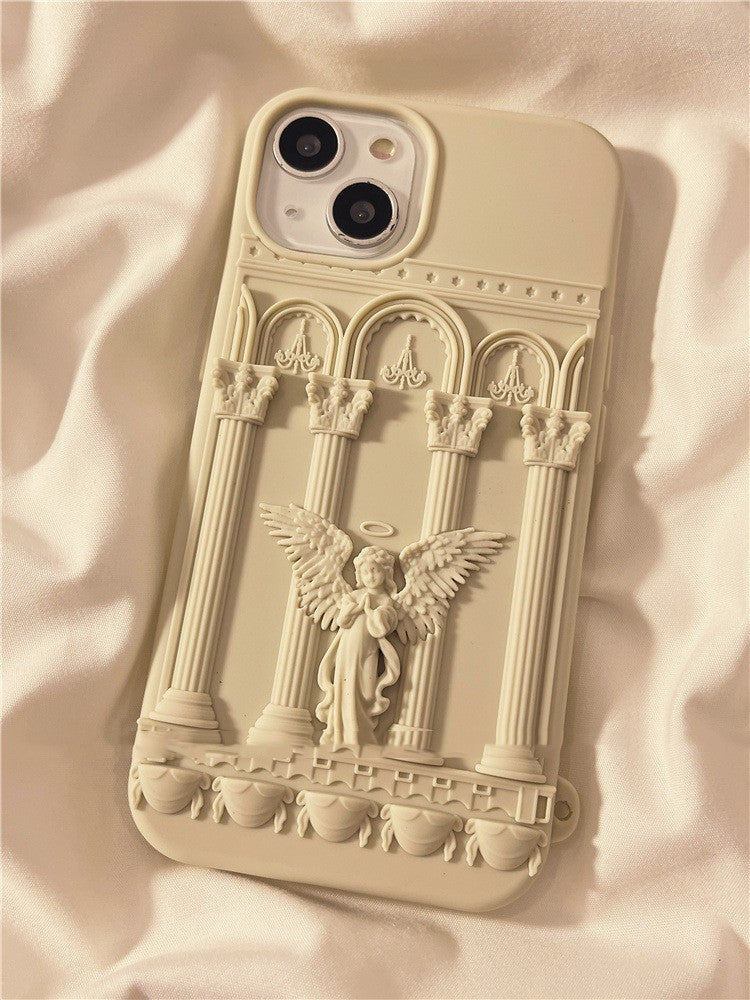 Creative Three-dimensional Cartoon Angel Silicone Phone Case - Bellarte Enchanté Creative Three-dimensional Cartoon Angel Silicone Phone Case